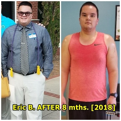 Eric AFTER 8 mths. (2018). Trained 3-4 days a week